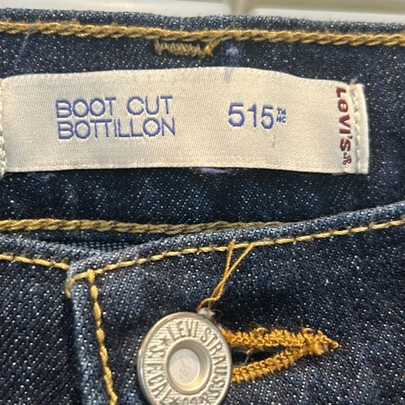 Levi’s 515 Bootcut Midrise Jeans Women’s Dark Wash Denim - Picture 4 of 15